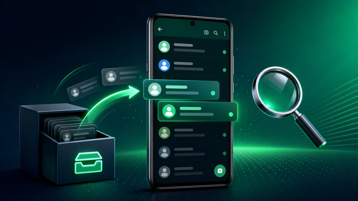 Como achar conversas arquivadas no WhatsApp GB e trazer os chats de volta