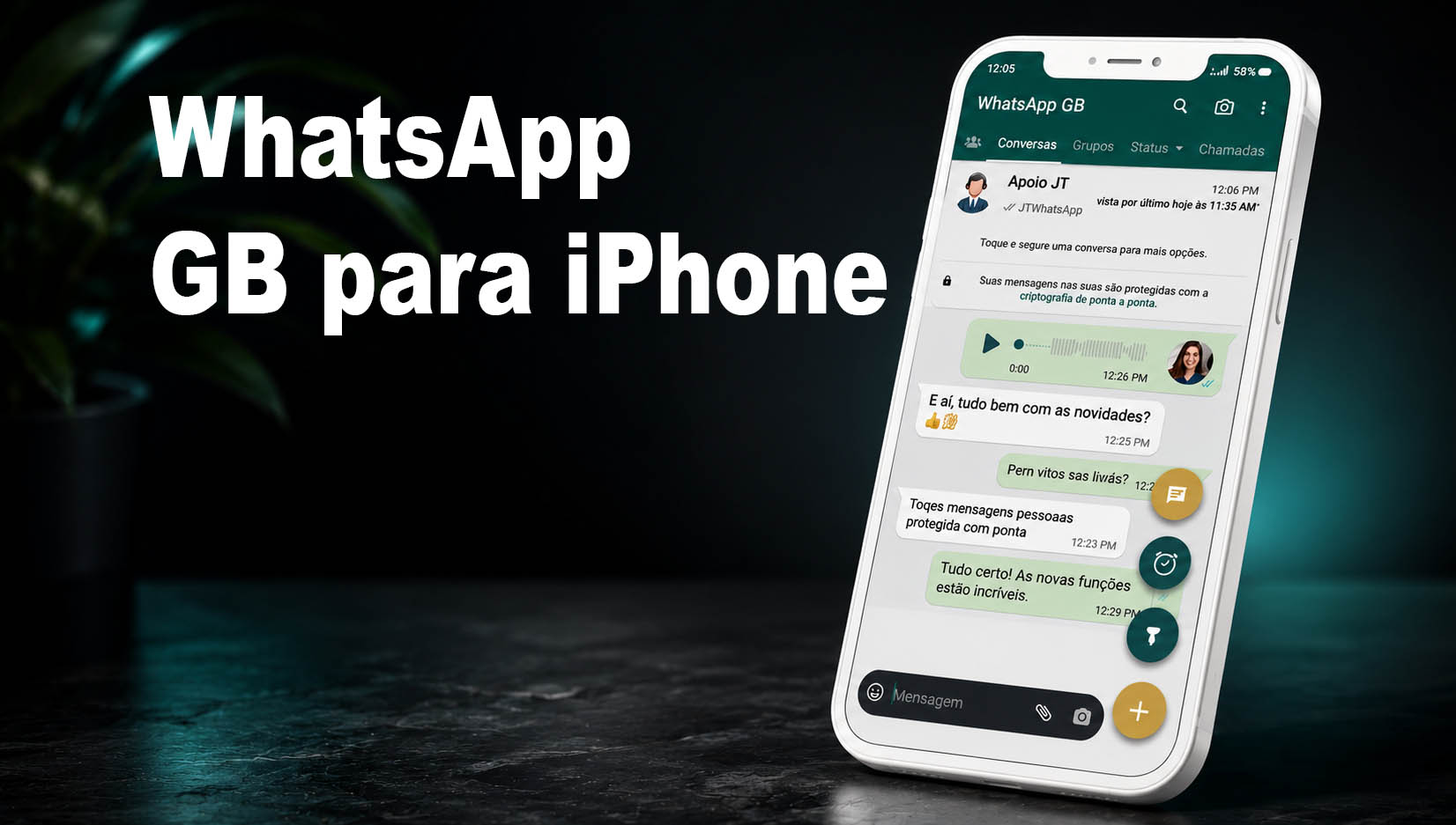 Guia sobre WhatsApp GB para iPhone e iOS